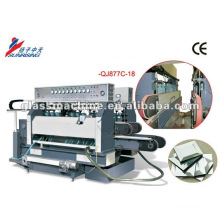 Model C-18 horizontal double-edge beveling glass grinding machine